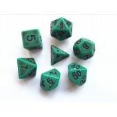 Green Ancient dice set