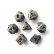 Silver Ancient dice set