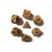  Gold Ancient dice set