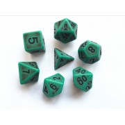 Green Ancient dice set