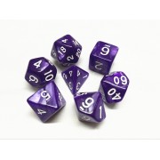 Purple pearl dice set