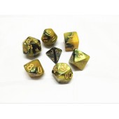 (Black+yellow)  blend color dice set