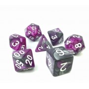 (Silver+purple) Blend color dice set