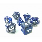 (Silver+Blue) Blend color dice set
